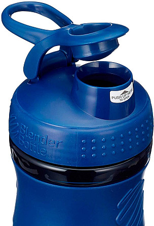 Шейкер спортивний (пляшка) BlenderBottle SportMixer Flip 20oz/590ml Navy Кам'янське - фото 4