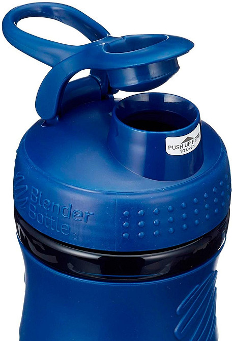 Шейкер спортивний (пляшка) BlenderBottle SportMixer Flip 20oz/590ml Navy Каменское - изображение 4