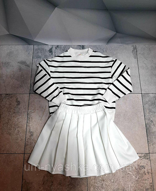 Спідниця теніска біла р.116-158 Кривий Ріг - фото 3
