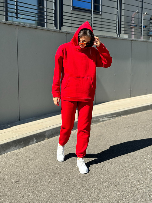 Теплый костюм женский Красный M/L Харьков - изображение 4