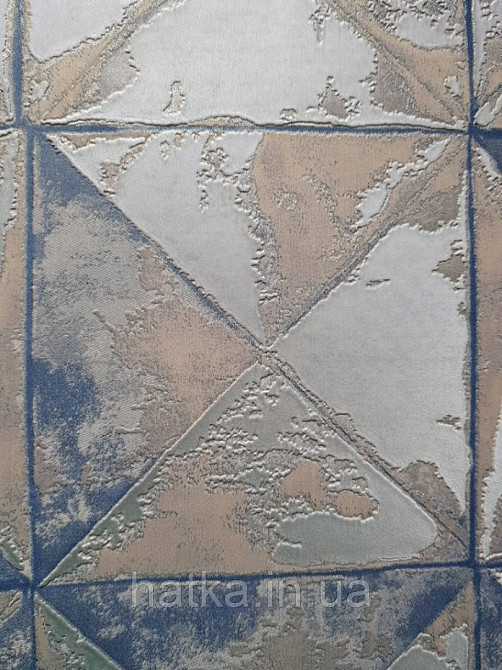 Обои виниловые на флизелине Sirpi Alta gamma Sempre 3 квадраты эффект старения под штукатурку серебро бирюза Киев - изображение 4