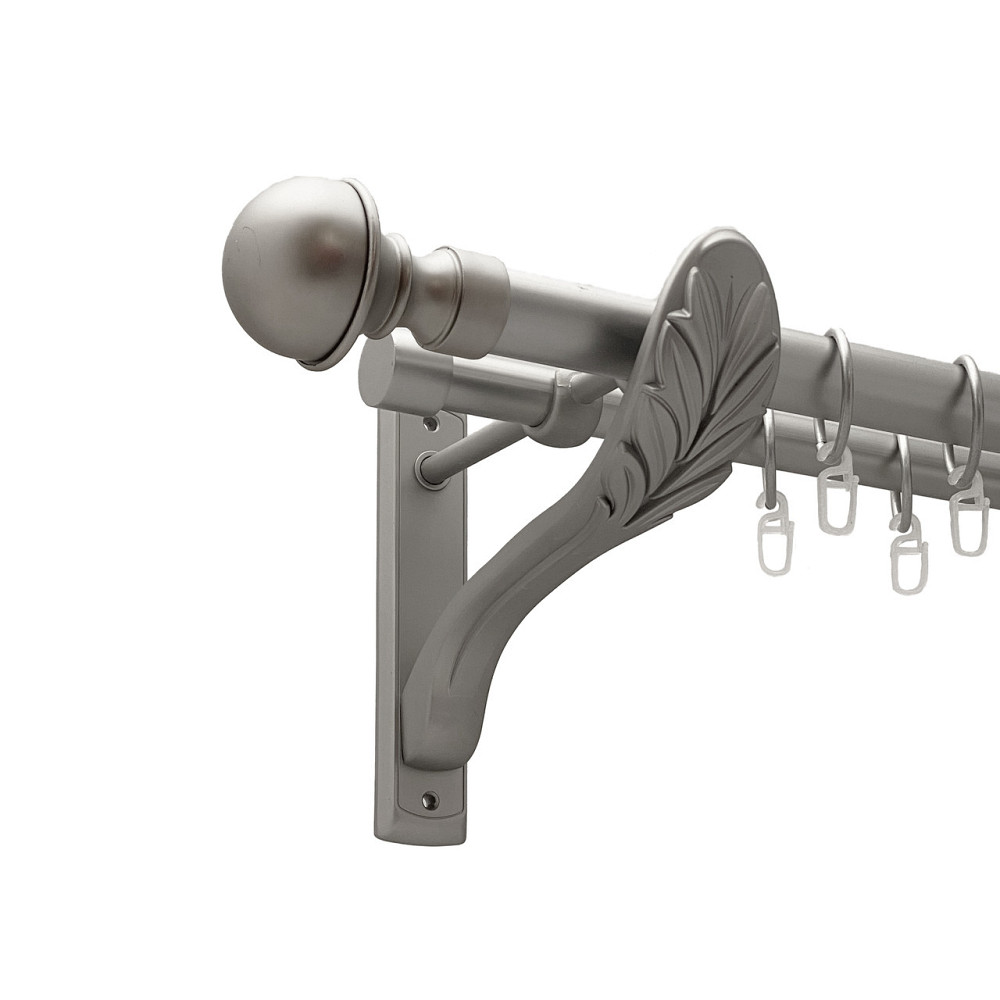 Карниз Orvit Бостон металевий дворядний ретро Сатин 25\19 мм 300 см (00-00011278) Львов - изображение 1