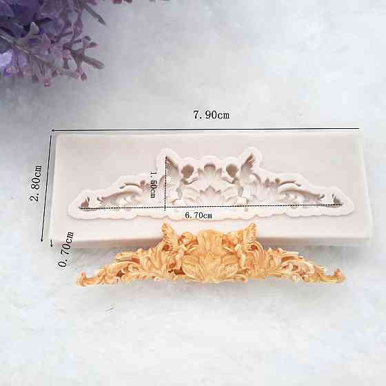 Молд силиконовый Ангелы 79 на 28 мм серый Киев