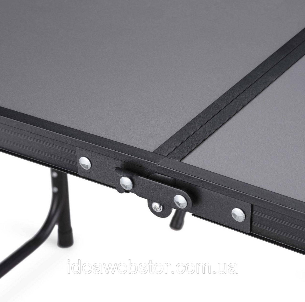 Стіл туристичний розкладний Outtec з 4 стільцями графітовий Київ - фото 8