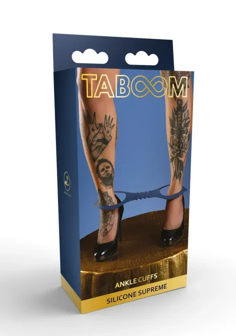 Силиконовые манжеты на лодыжки Taboom Silicone Supreme, синий Sex Aura Киев - изображение 1