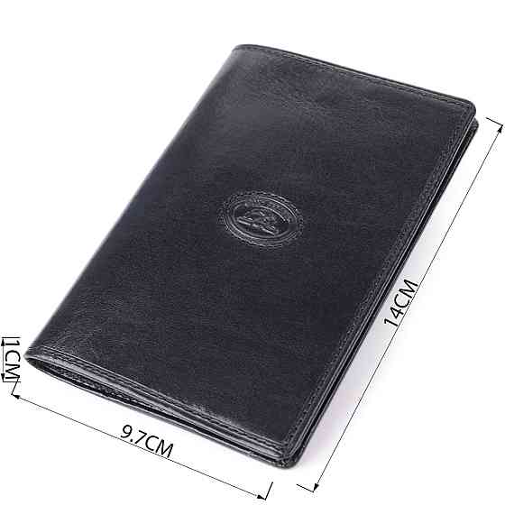 Красива обкладинка на паспорт із глянсової натуральної шкіри Tony Perotti 20891_1 (1597 nero) Чорний Київ