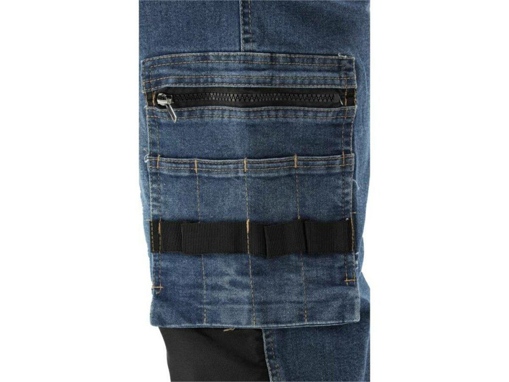 Штани робочі джинс стрейч YATO розмір L/XL- 98-106 см, ріст- 180-188см, тем-сині, 17 кишень, 71% бав Одесса - изображение 8