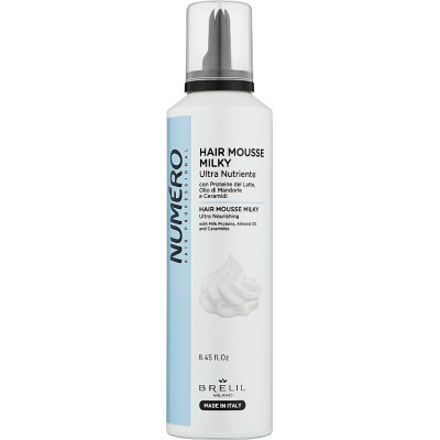 Мусс для волос Brelil Numero Hair Mousse Milky Ультра питательный 250 мл (8011935088065) Винница - изображение 1