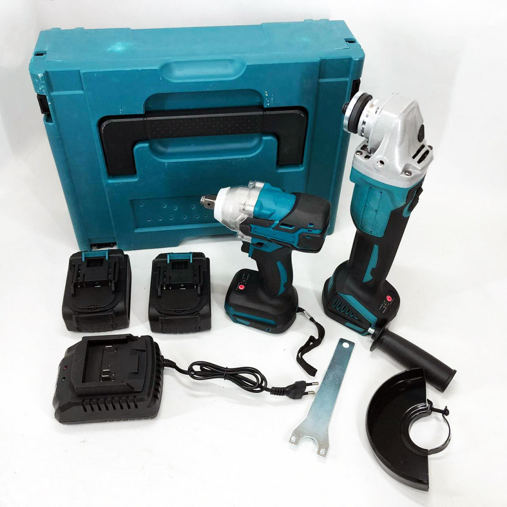 Набір 2 в 1 шуруповерт + гайковерт в валізі FO-626 2 акумулятори Київ - фото 3