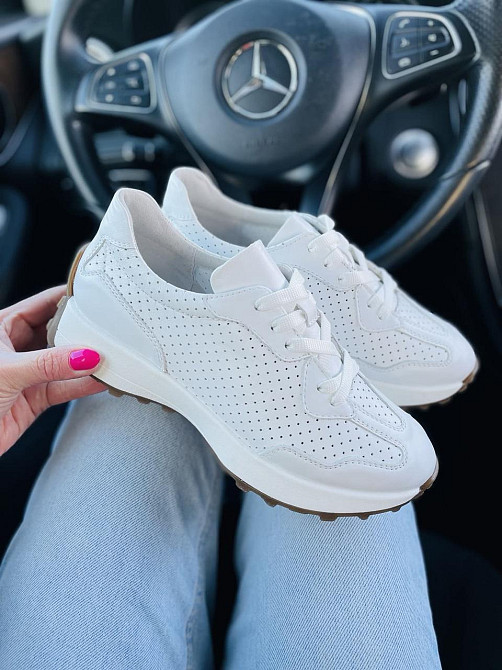 EMELI Кросівки жіночі EMELI 171/37 ST білі (весна-осінь, шкіра натуральна) (5020) Коломия - фото 6