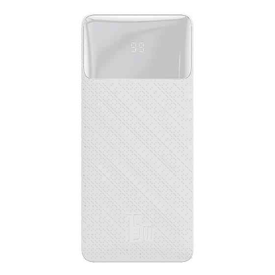 Зовнішній акумулятор Baseus Bipow Digital Display Power bank 30000mAh 15W White Киев