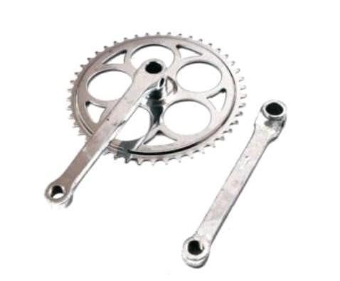 Звезда велосипедная (передняя) 46T (+2 шатуна L-17 см, круг, хром) (mod СP 900G) KL Мукачево - изображение 1