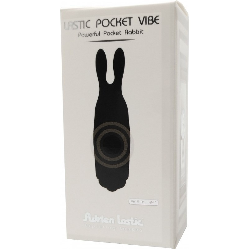 Минивибратор-пуля ,,Кролик,, Adrien Lastic силиконовый, черный Sex Aura Киев - изображение 2