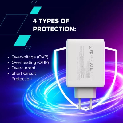 Зарядний пристрій Canyon CU100ACC GaN 100W 3xPD 1xQC EU White (CNS-CUW100ACC) Вінниця - фото 12