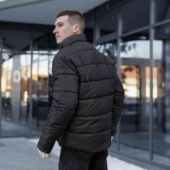 Чоловіча зимова куртка чорна Pobedov Bubble Gum Київ