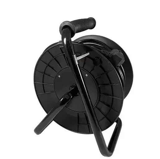 Подовжувач-котушка Lemanso – 50м, захист 16А, кришки на гніздах Львів