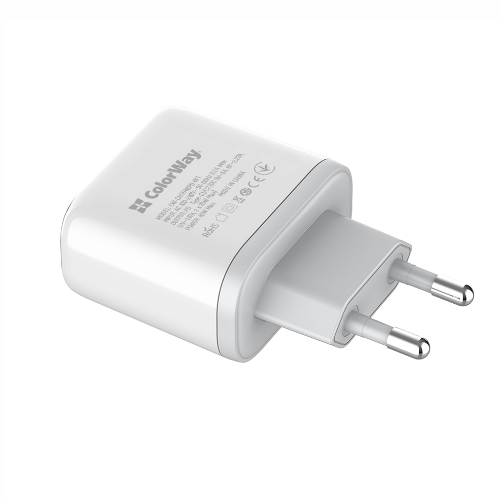 Зарядний пристрій мережевий Type-C/Type-C PD 40W білий ColorWay Житомир