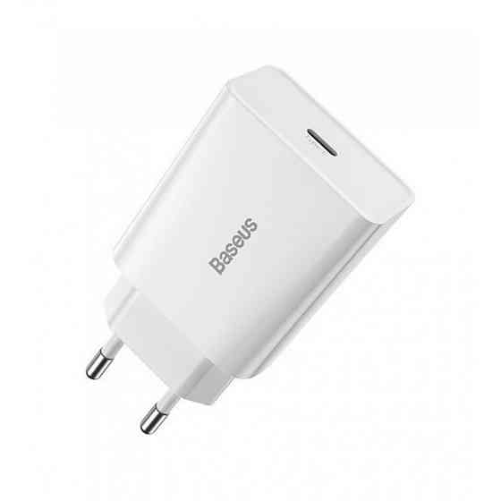 Мережевий зарядний пристрій Baseus Speed Mini Quick Charger 1C 20W EU White Київ