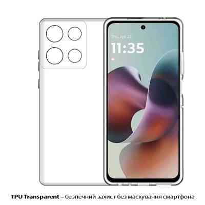 Чехол для мобильного телефона BeCover Silicone Motorola Moto G56 Transparent (713767) Винница