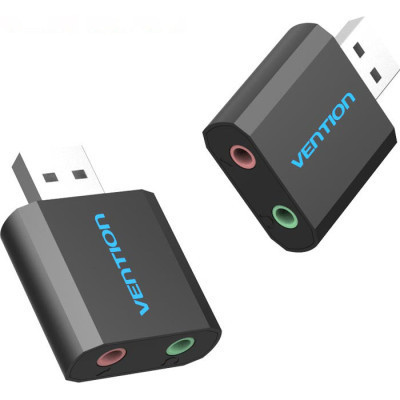 Звуковая плата Vention Audio USB 2х3,5mm jack Metal (VAB-S17-B) Винница - изображение 9