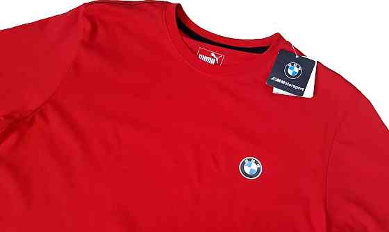 Мужская батальная однотонная трикотажная футболка Puma BMW Киев