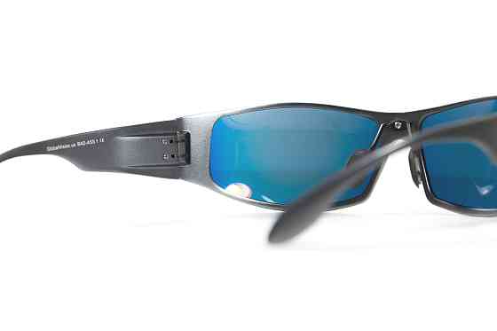 Окуляри захисні Global Vision BAD-ASS-1 GunMetal (G-Tech™ red) дзеркальні червоні в темній металевій оправі Запоріжжя
