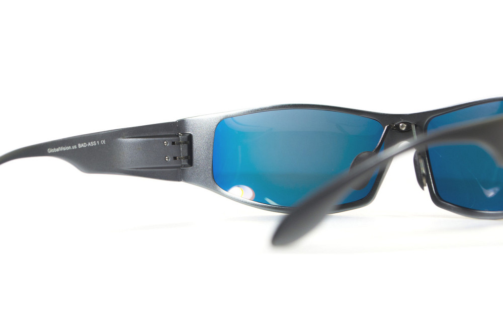 Окуляри захисні Global Vision BAD-ASS-1 GunMetal (G-Tech™ red) дзеркальні червоні в темній металевій оправі Запоріжжя - фото 5
