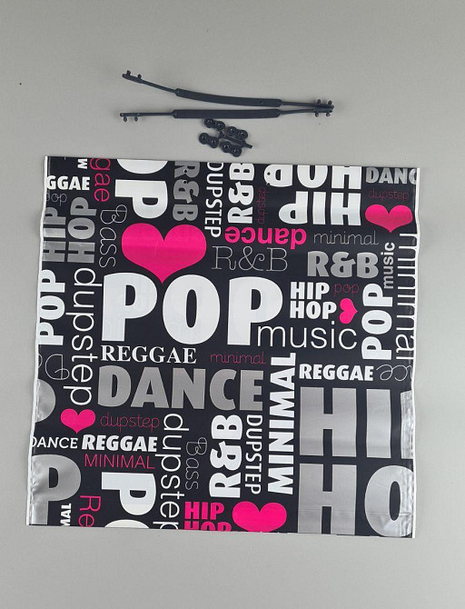 Полиэтиленовый пакет (40х40) с пластиковой ручкой 