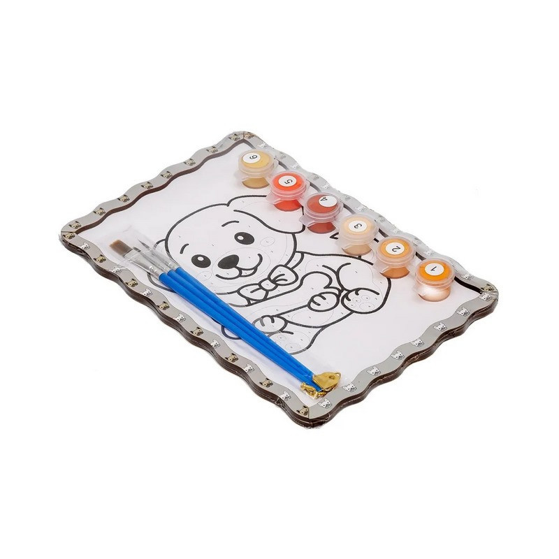 Дитячий набір для розпису по дереву "Песик" Puz-22979 формат А5 Вінниця - фото 2