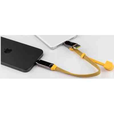 Дата кабель 6in1 inCharge XL 0.3m yellow Rolling Square (XLS03R) Вінниця