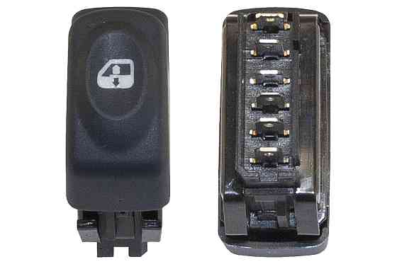 Кнопка склопідіймача права GP Renault Kangoo 1 6 контактів (7700410151) Київ