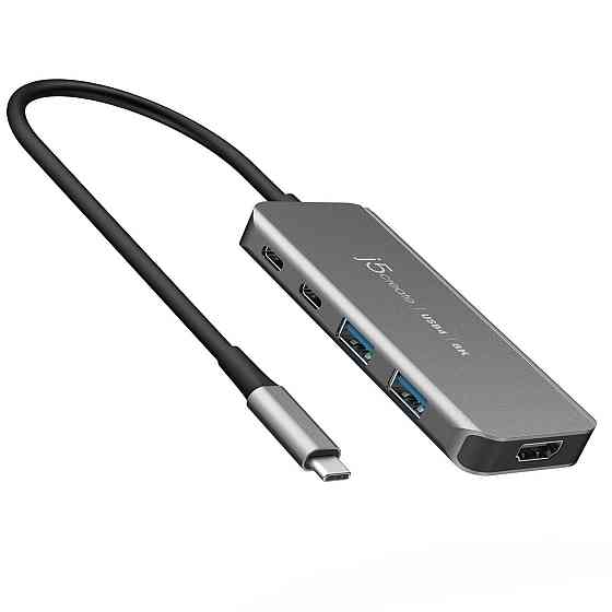 USB-хаб J5create USB-C 5-в-1 Grey (JCH453-N) ( 14783 ) Харків