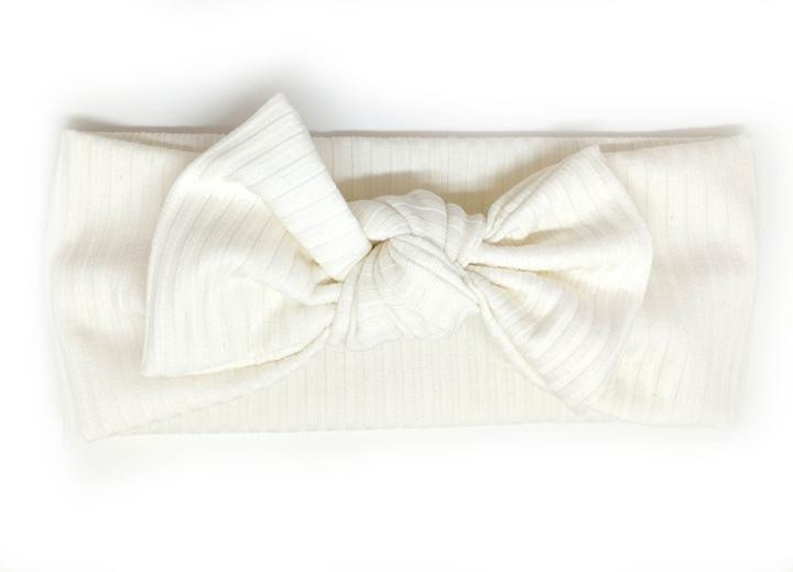 Трикотажна пов'язка на осінь весна молочна Київ - фото 1