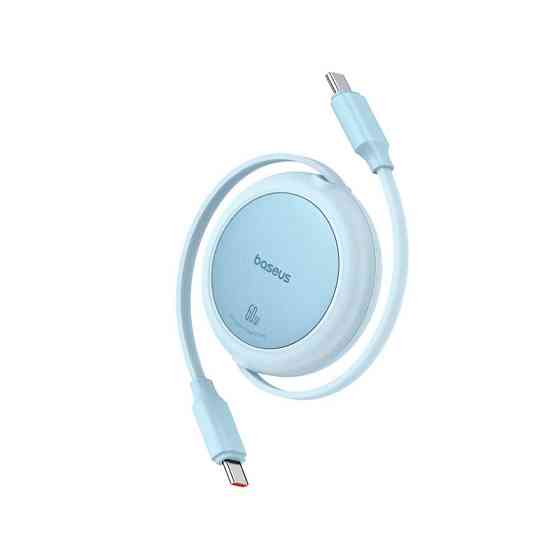 Кабель Baseus Free2Pull Mini Charging Cable USB-C to USB-C 60W 1m Galaxy Blue Київ