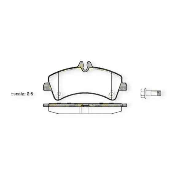 Колодки задні MB Sprinter-Volken Crafter 06- гальмівна спарка Мукачево