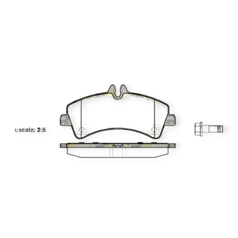 Колодки задние MB Sprinter-Volken Crafter 06- спарка тормозные Мукачево - изображение 1