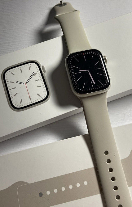 Смарт-Часи Apple Watch 7 Starlight. Київ - фото 6