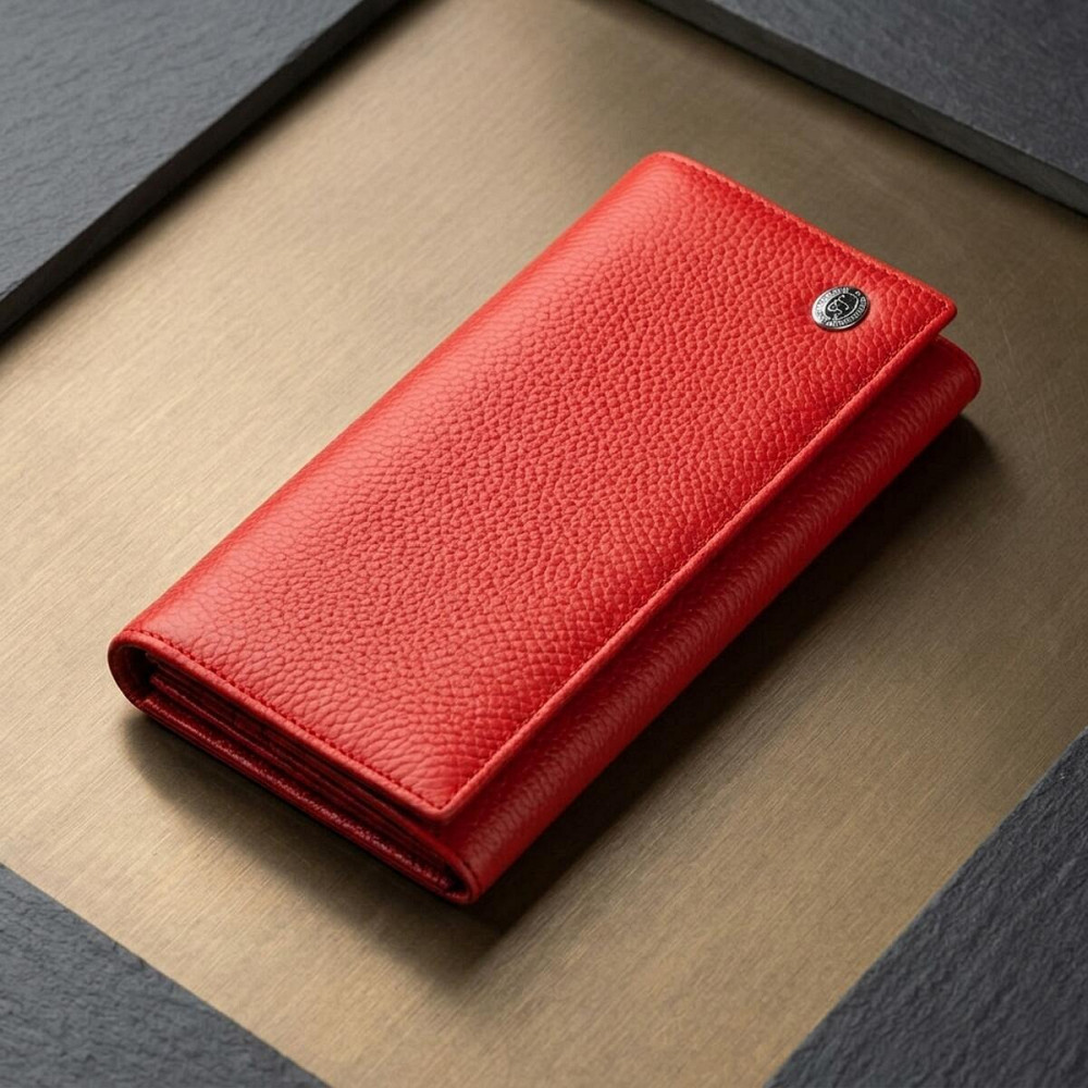 Чудесный женский кошелек ST Leather 18858 Красный Киев - изображение 9
