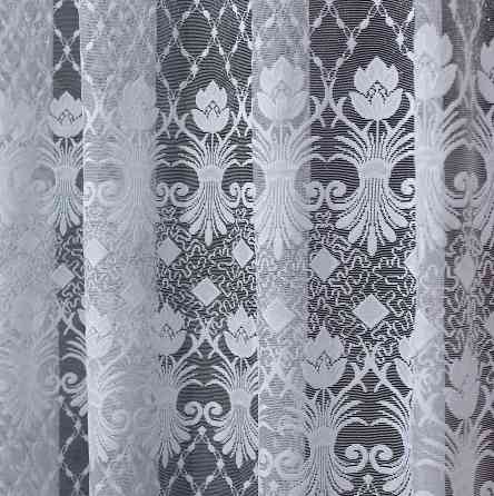 Тюль жаккард с галстуком, 