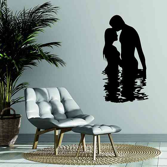 Декоративное настенное Панно «Он и Она», Декор на стену 90*48 см, Черный Киев