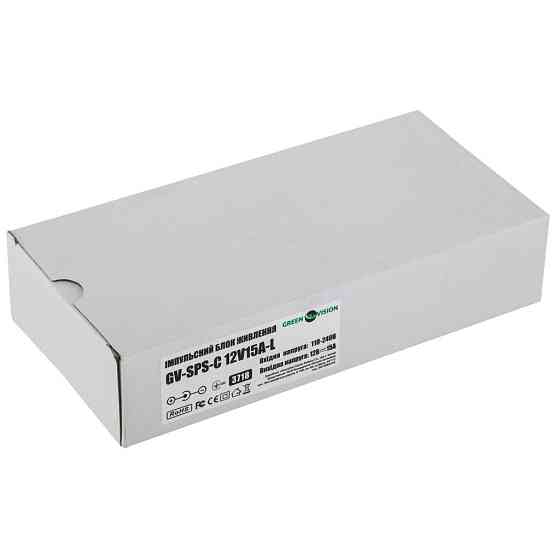 Імпульсний блок живлення GV-SPS-С 12V15A-L (180W) Київ