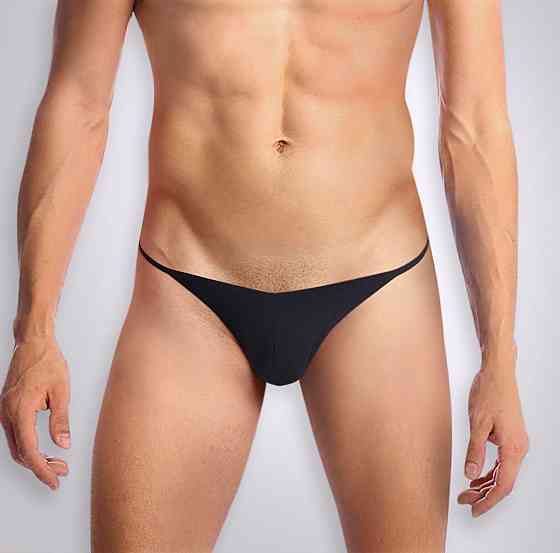 Чоловічі трусики XS-2XL з силіконовою анальною пробкою Art Sex - Sexy Panties plug size L Black Sex Aura Київ