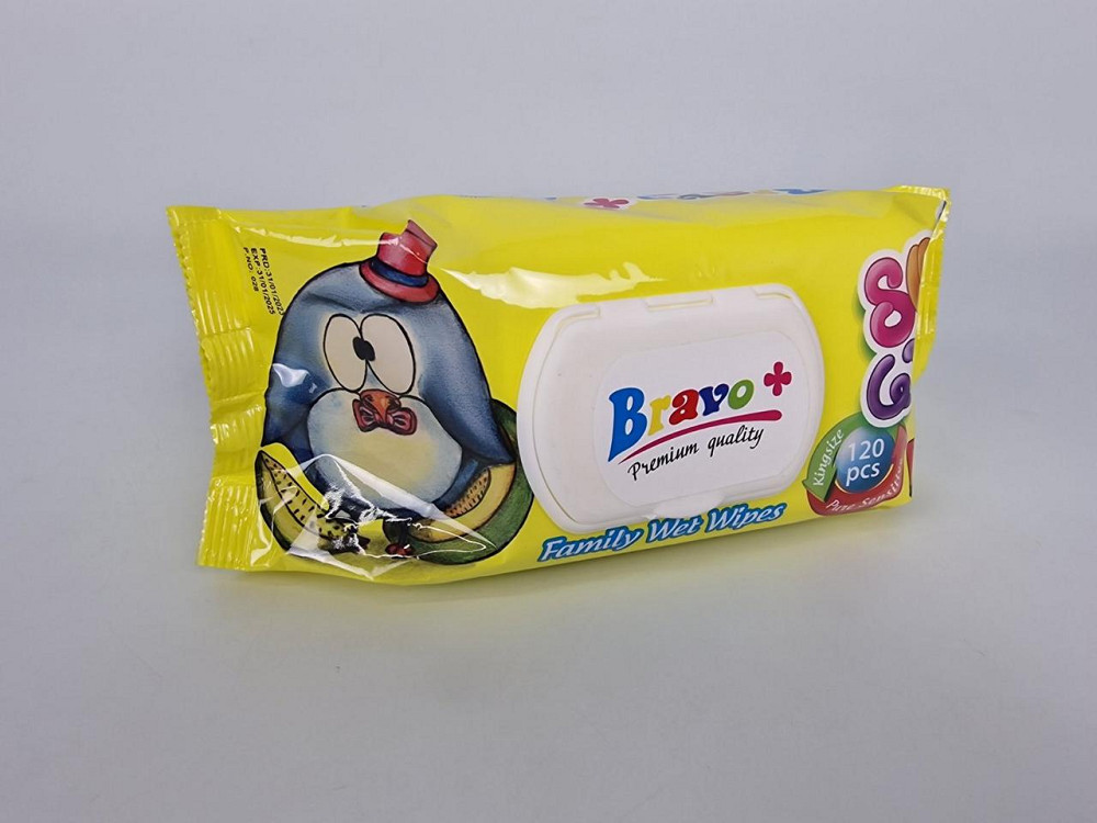 Влажная салфетка 120 шт.c клапаном 