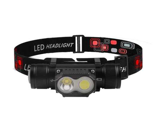 Налобний фонар PL-101L, 1х18650, ЗУ Type-C Дніпро