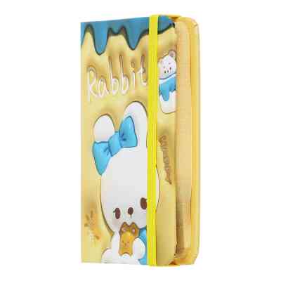 Книга записная ZiBi Yammi A7 в клеточку твердая обложка на резинке 80 листов, желтая (ZB.117101) Винница