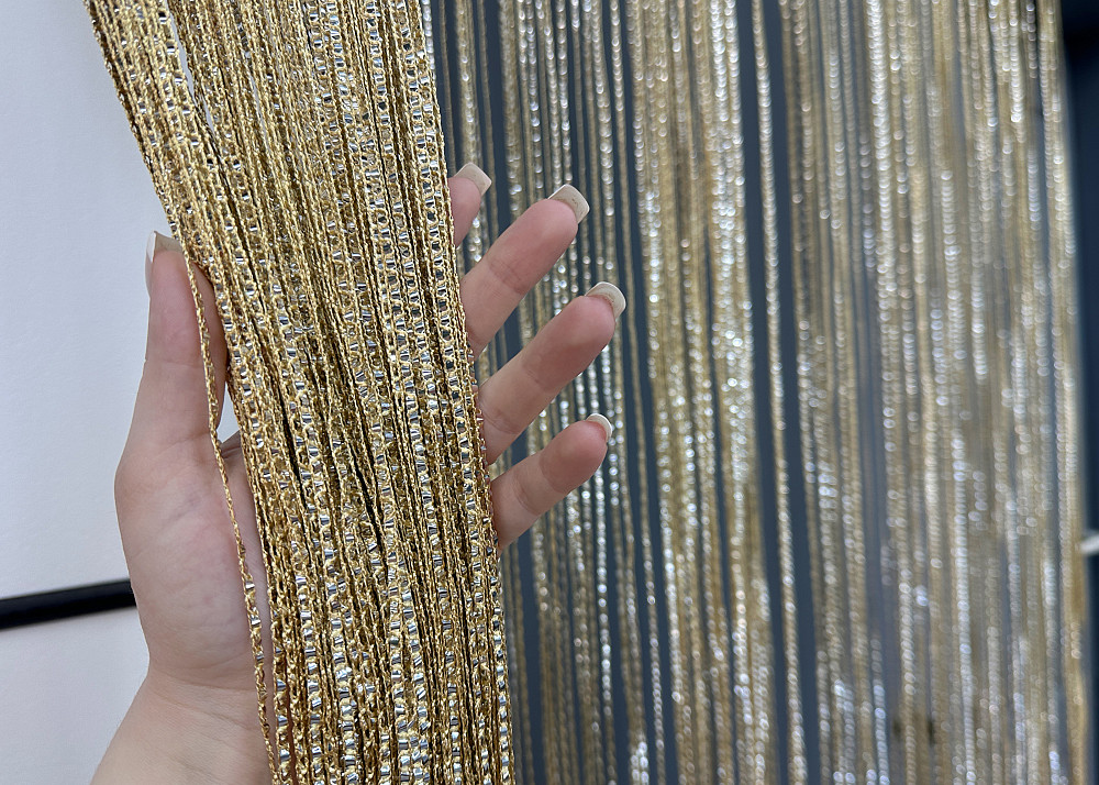 Шторы-нити Rovi Premium с люрексом Золотистый 300х300см 1 шт (61-113) Киев - изображение 5