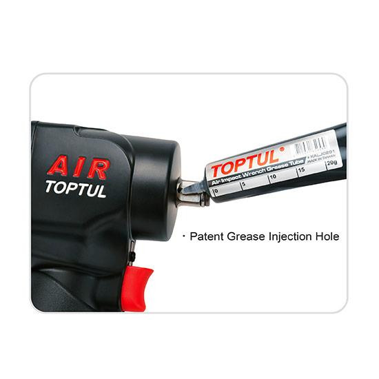 Пневмогайковерт 1/2" 900 Nm 10000об/мин 1,37кг супер-короткий Super Duty  TOPTUL KAAQ1665 Одеса - фото 3