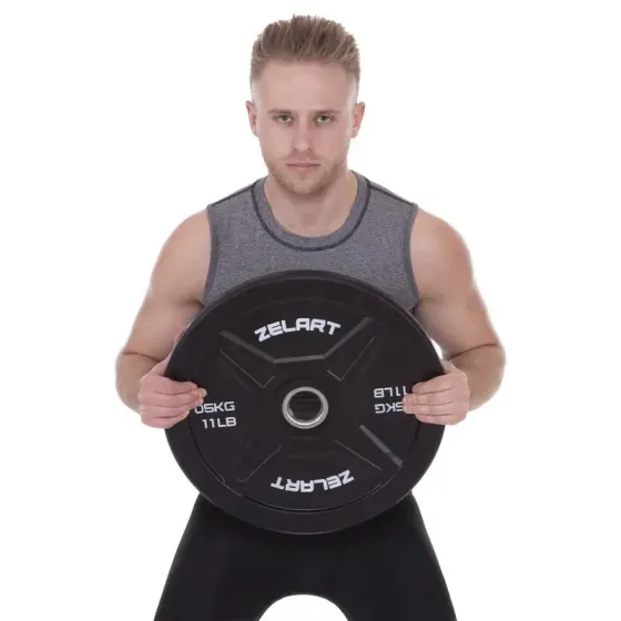 Диск бамперний для кросфіта 5 кг Zelart TA-2258-5 Київ