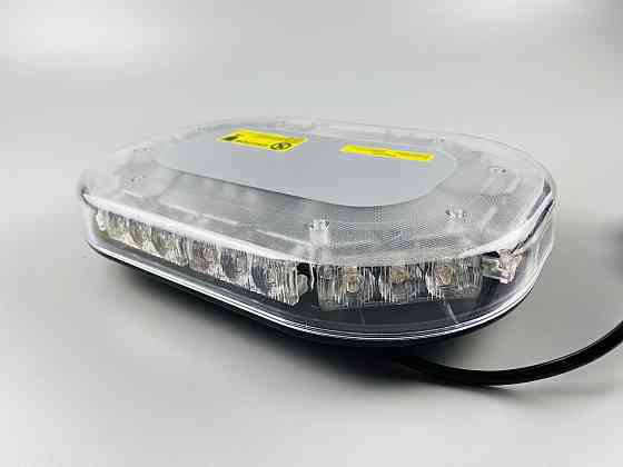 Проблисковий маячок світлодіодний для спецтехніки 12В/24В живлення від прикурювача на магніті LED діодний маяк Мукачево