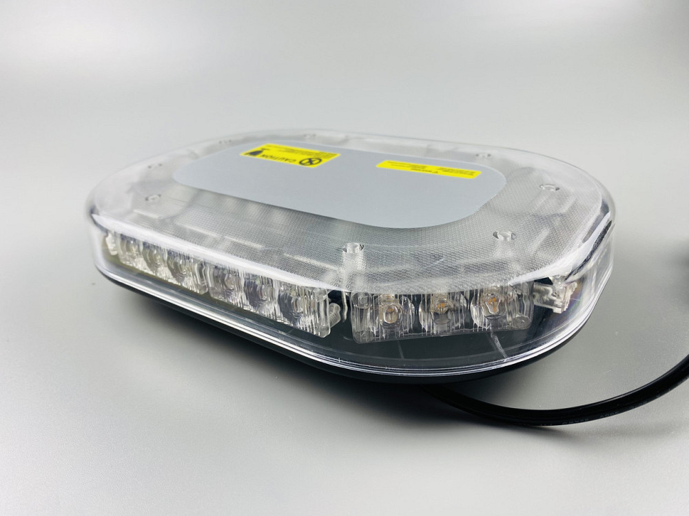 Проблисковий маячок світлодіодний для спецтехніки 12В/24В живлення від прикурювача на магніті LED діодний маяк Мукачево - фото 6